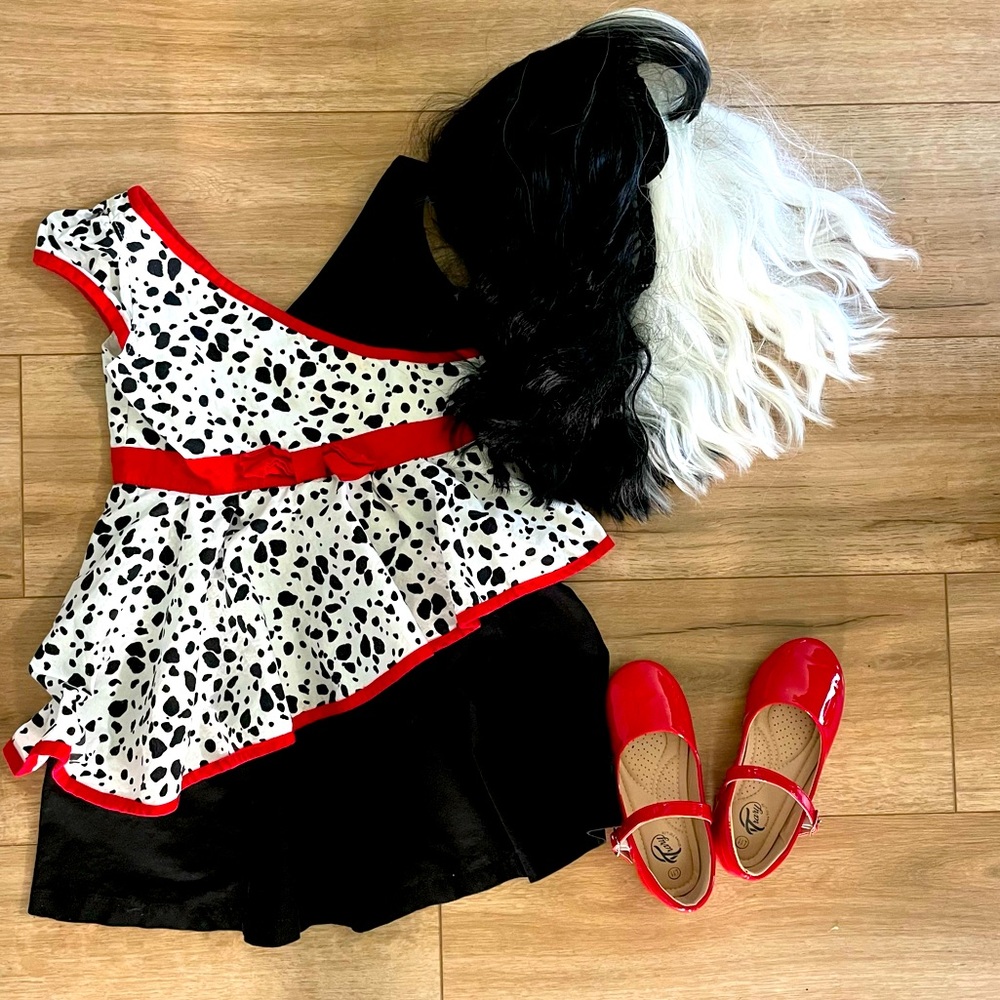 Girls cruella deville costume